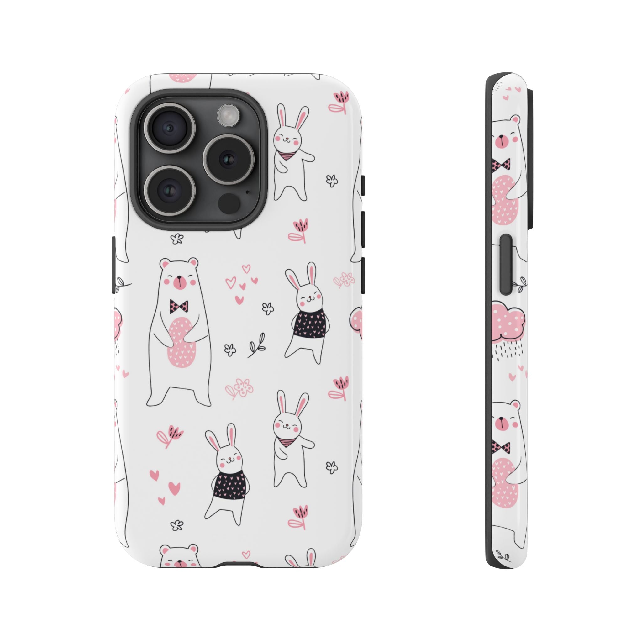 Bears Dance Playfully - iPhone Case