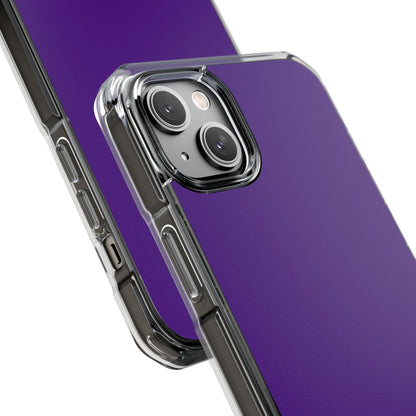 Indigo Color - Clear Impact Case for iPhone