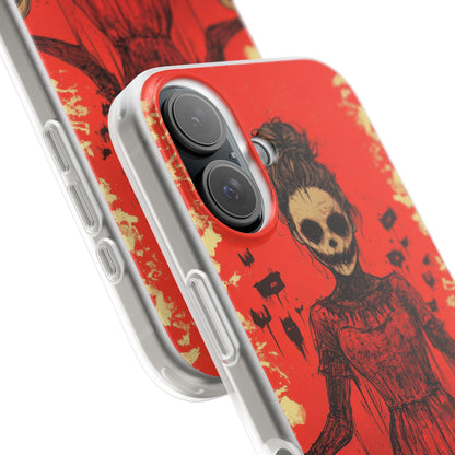 Haunting Scarlet Descent iPhone 16 - Flexi Phone Case