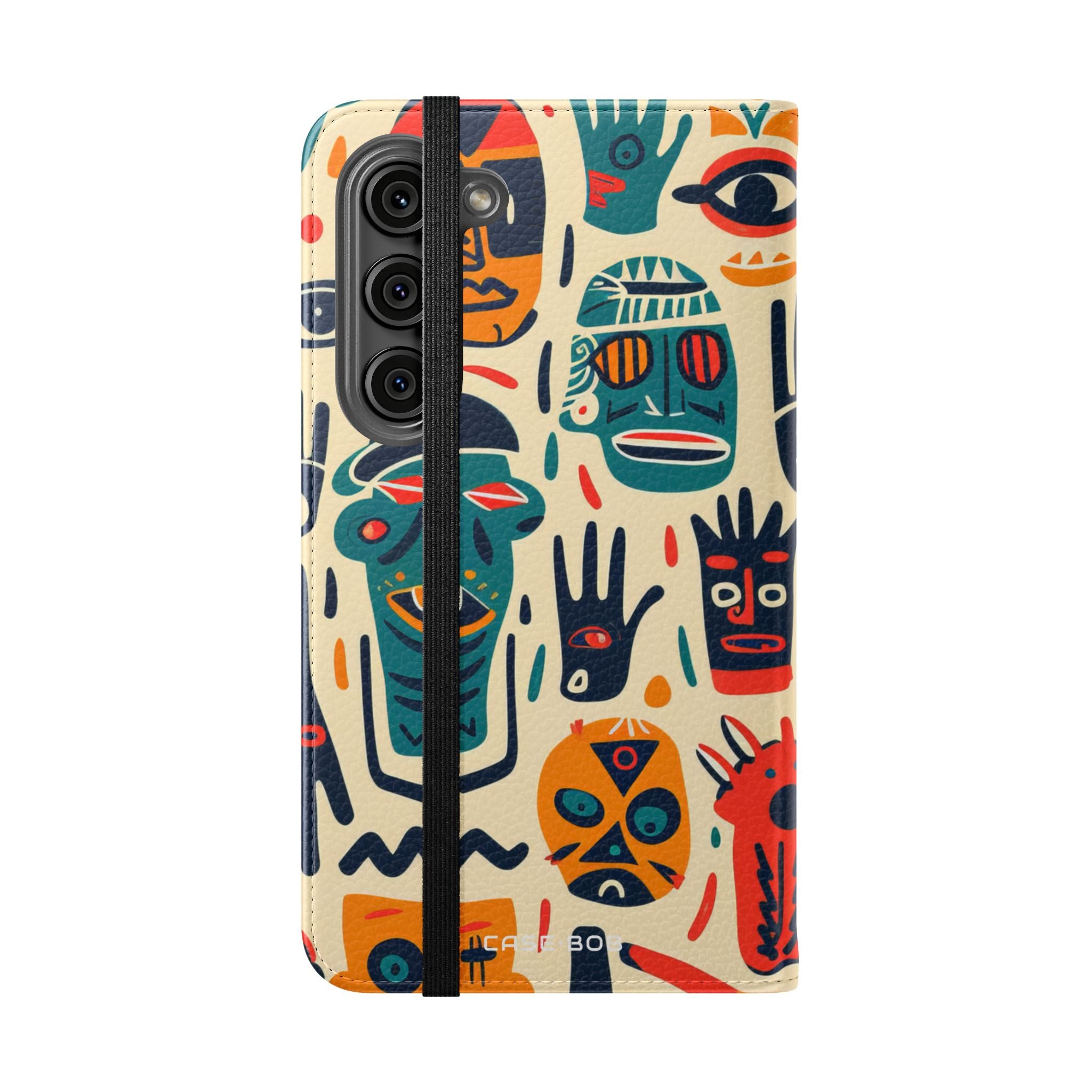 Tribal Faces - Samsung S23 Case - Wallet
