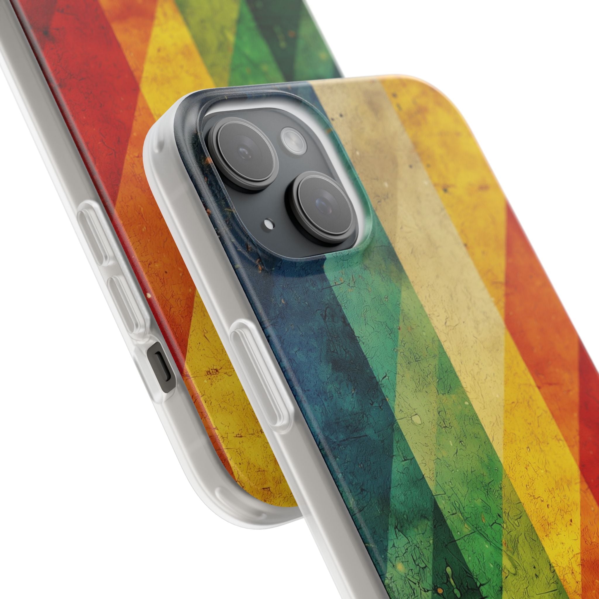 Diagonal Spectrum iPhone 15 Plus Case - Soft