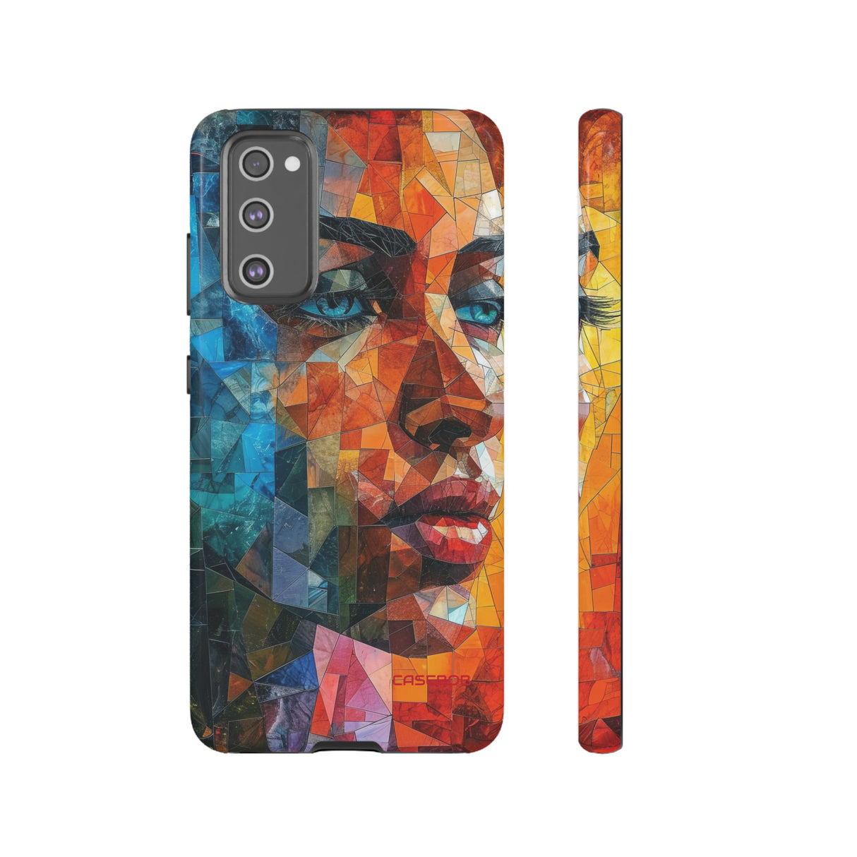 Geometric Fusion Lady - Protective Phone Case