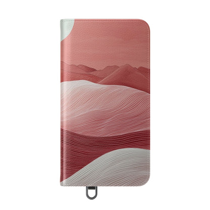 White Orb Dunes - Samsung S24 Plus Case - Wallet