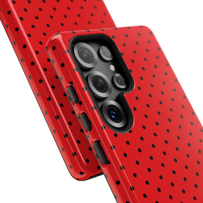 Crimson Dot Matrix Samsung S25 Ultra Case - Tough