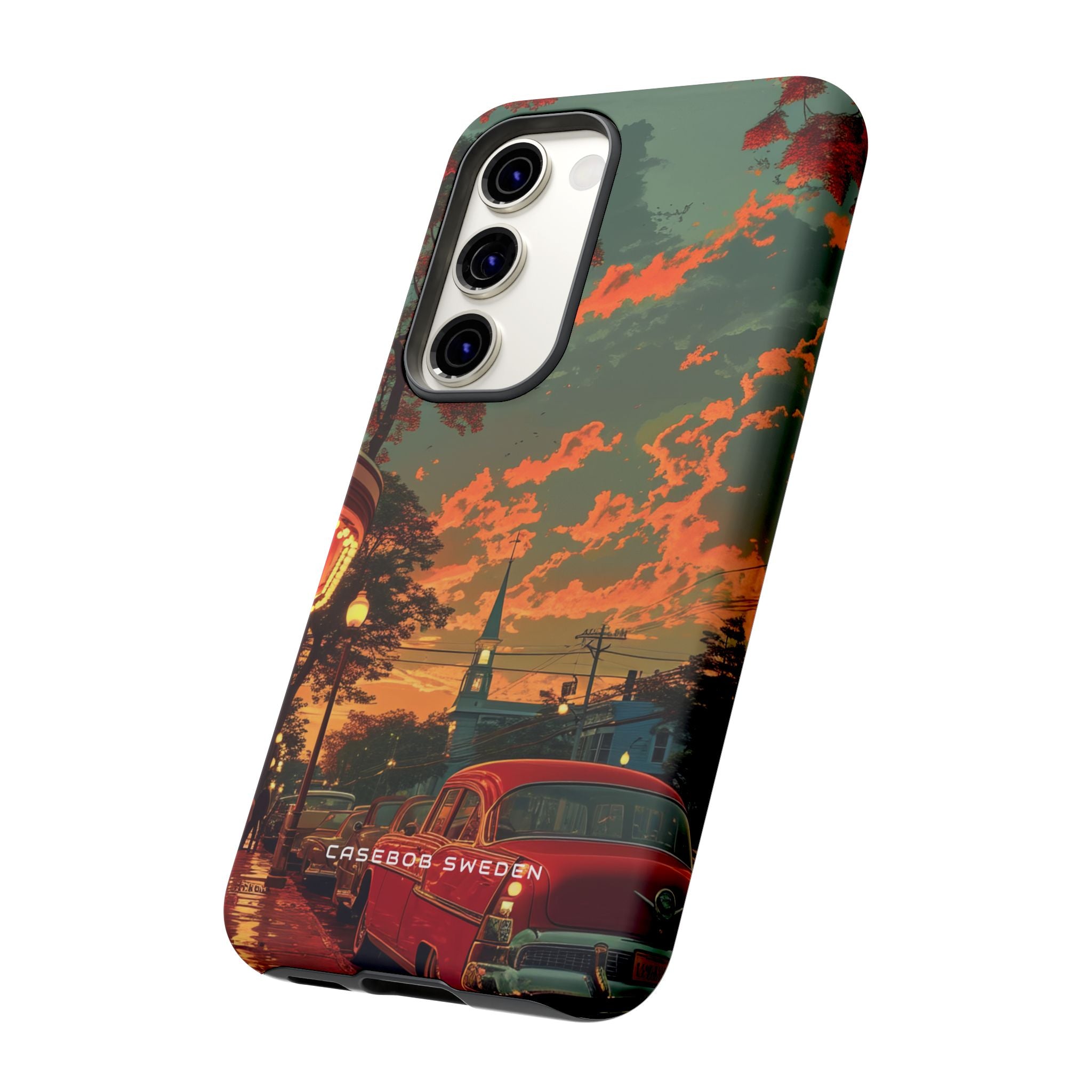 Mid-Century Nostalgia Streetscape Samsung S23 - Tough Phone Case