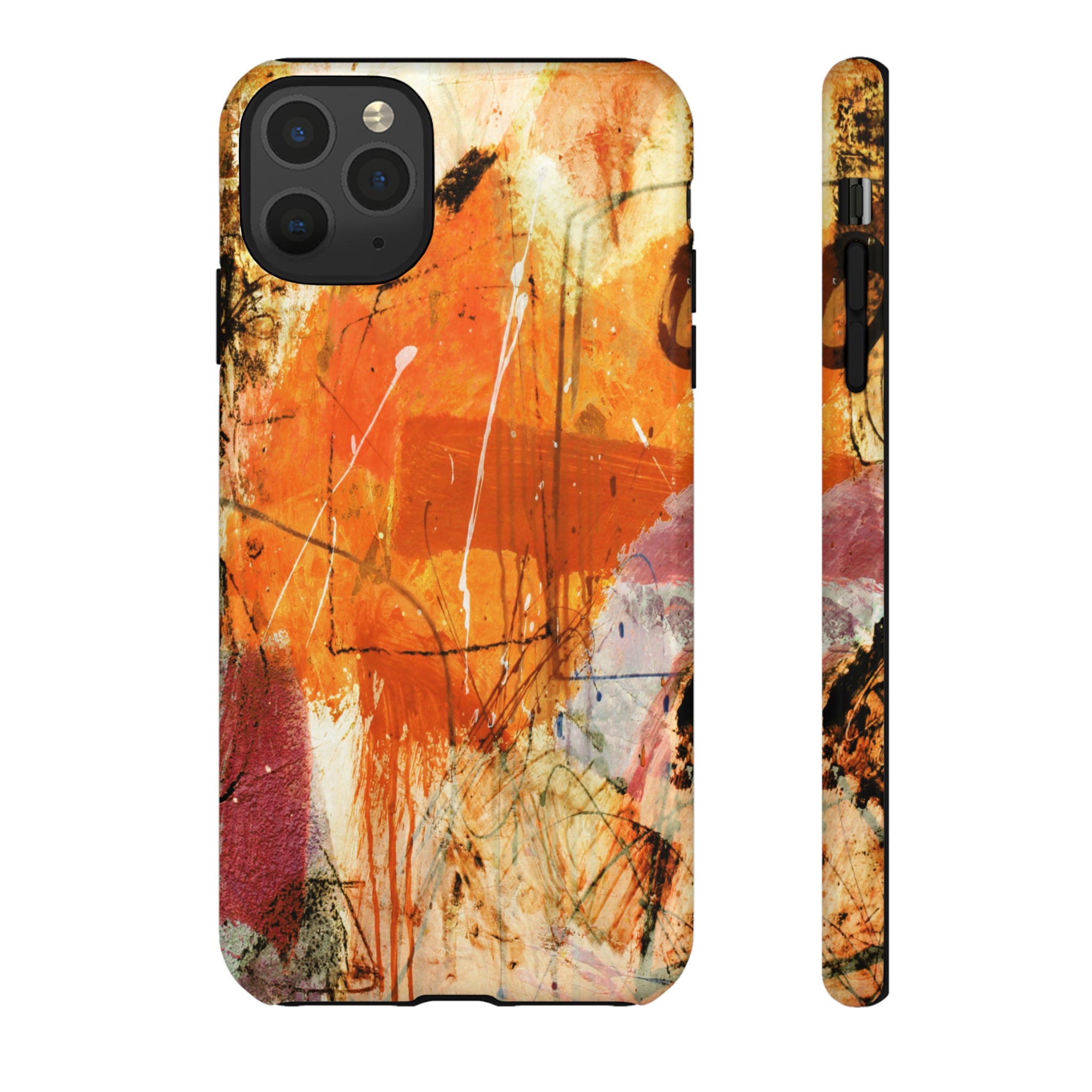 Abstract Orange Art - Protective Phone Case