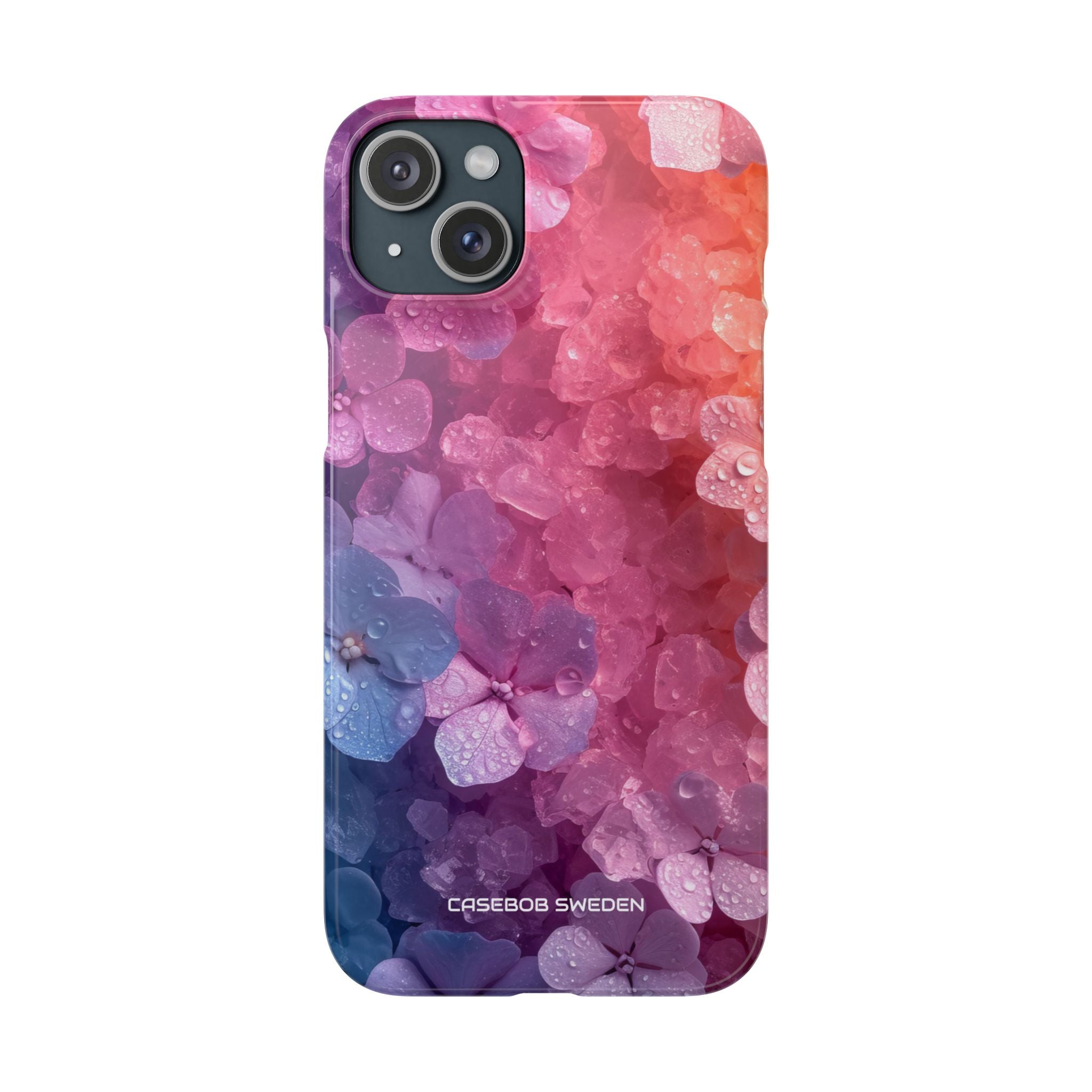 Floral Chill Blooms - Slim iPhone 15 Phone Case