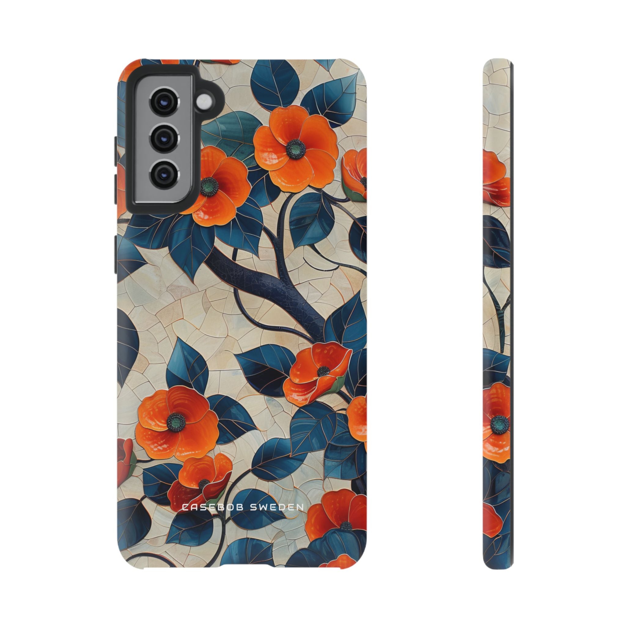 Orange Blossoms Mosaic Harmony  Samsung S21 - Tough Phone Case