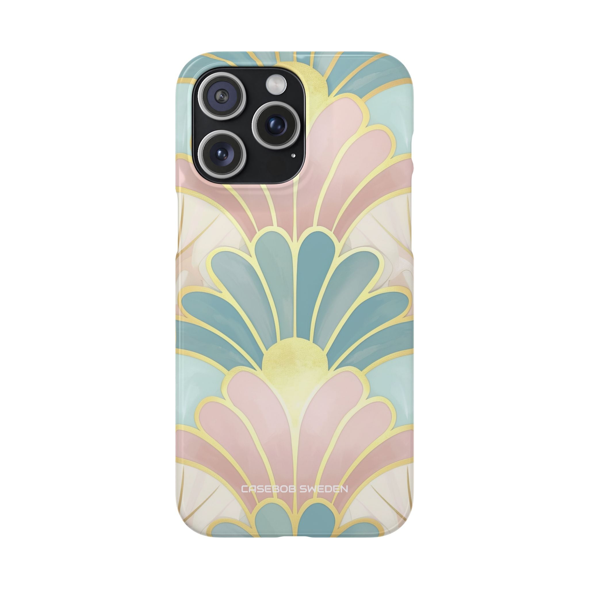 Pastel Deco Elegance - Slim iPhone 15 Phone Case