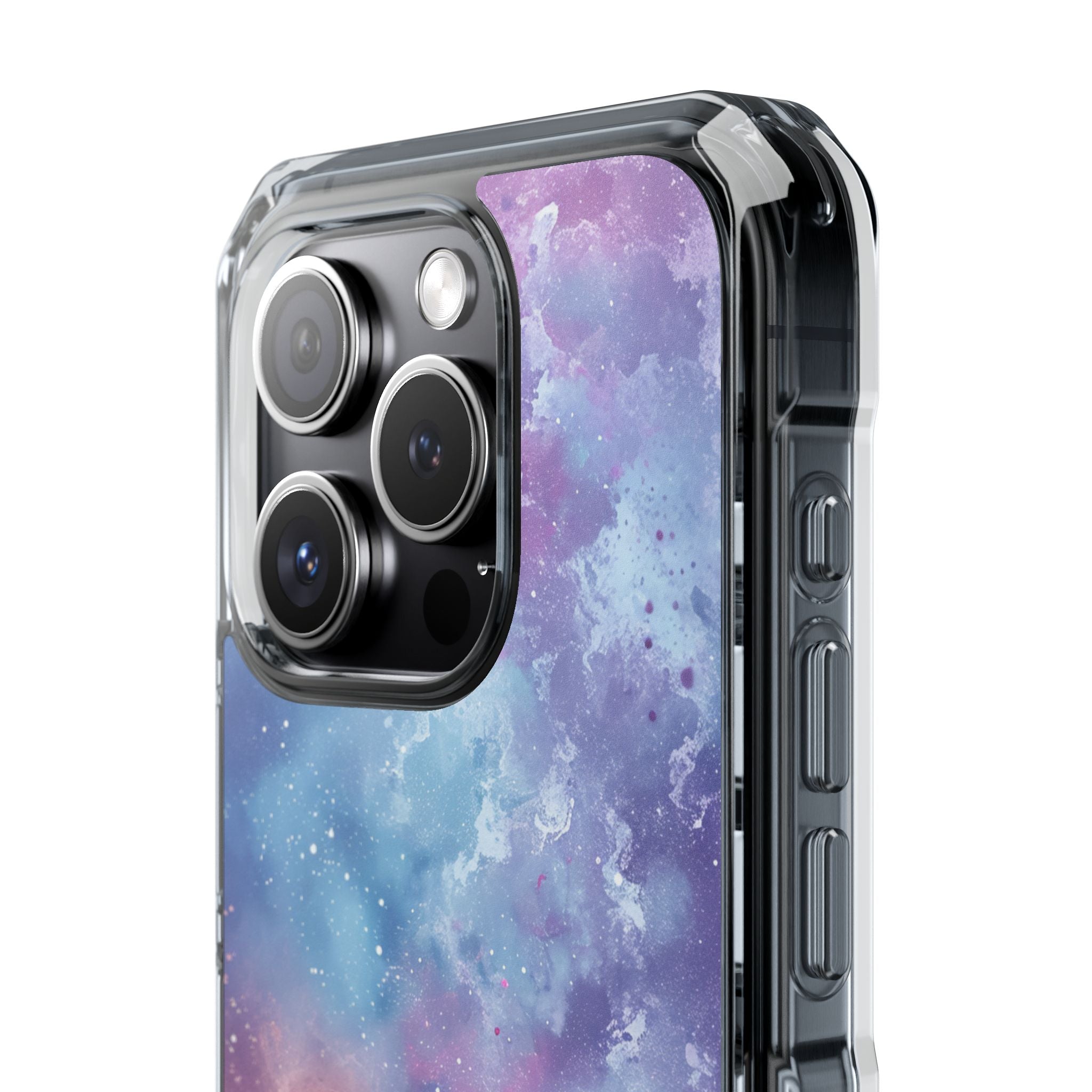 Cosmic Nebula Swirls - Clear Impact iPhone 15 Phone Case