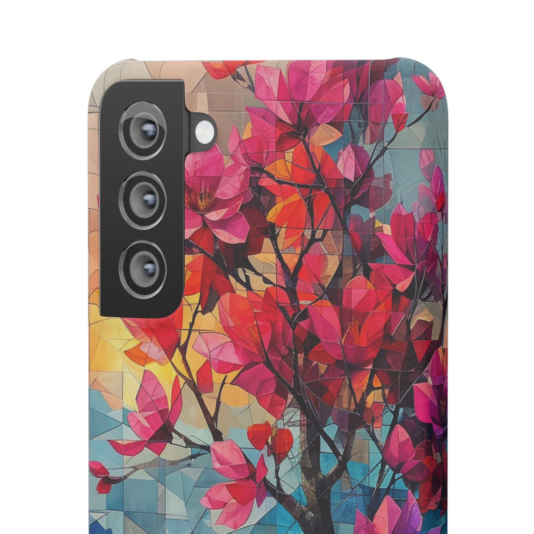 Vibrant Geometric Tree Landscape Samsung S21 - Slim Phone Case