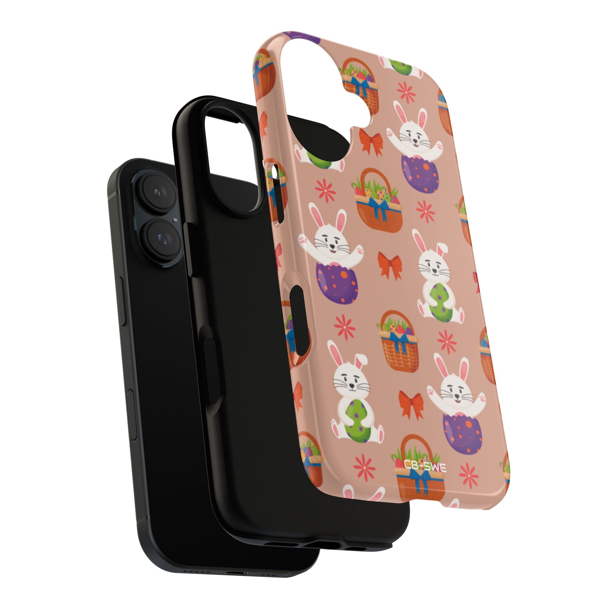 Bunnies Hold Eggs - iPhone Case