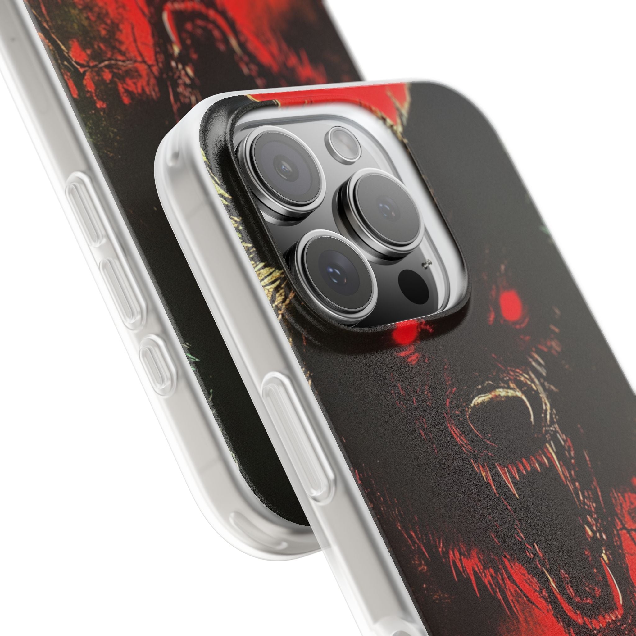 Crimson Wolf iPhone 16 Pro Case - Soft