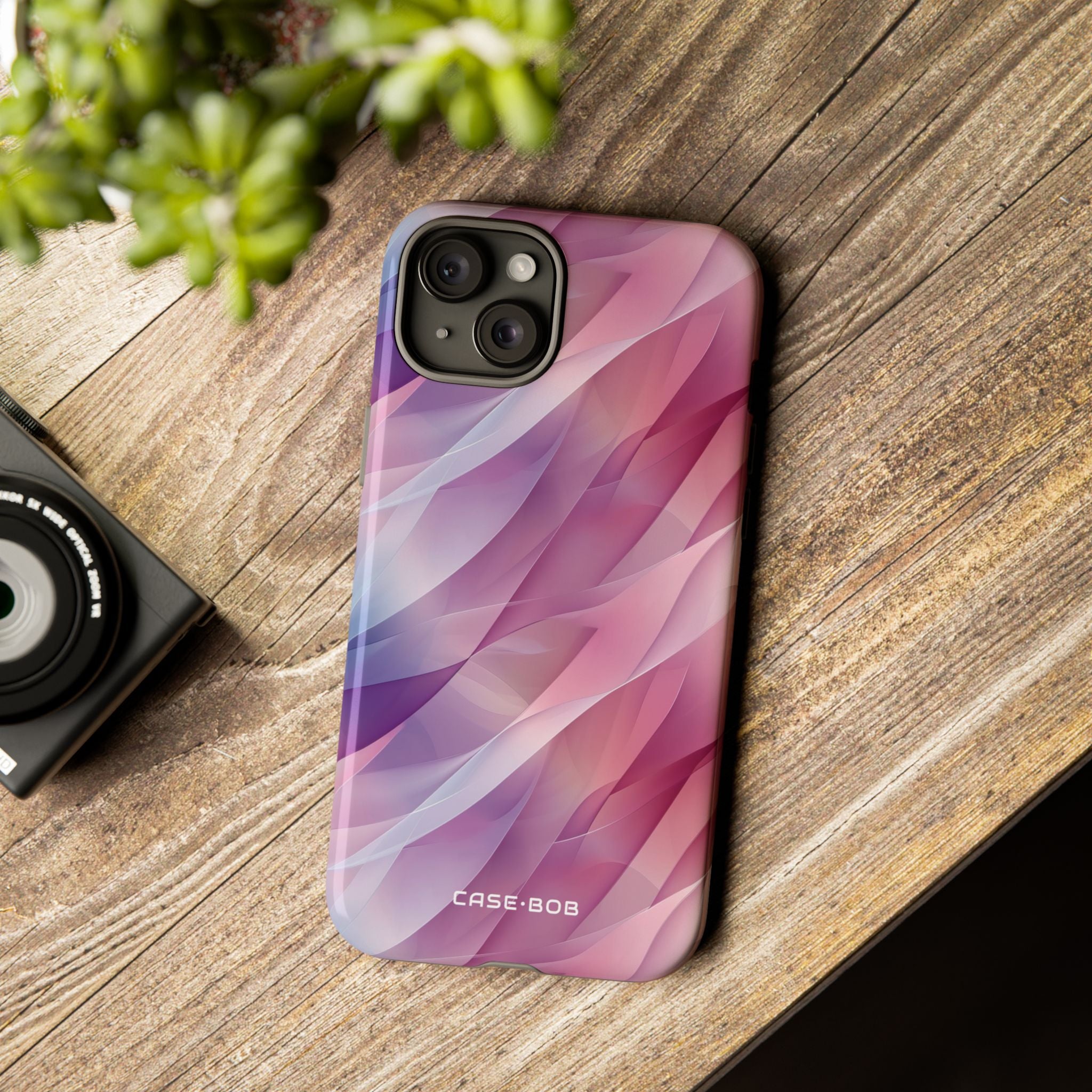 Pink Wave iPhone 15 Plus Case - Tough
