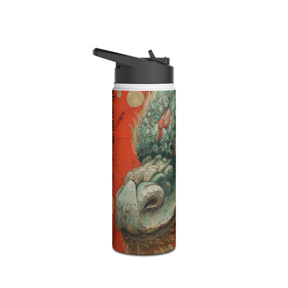Dragon's Gaze Crimson - Stainless Steel Water Bottle