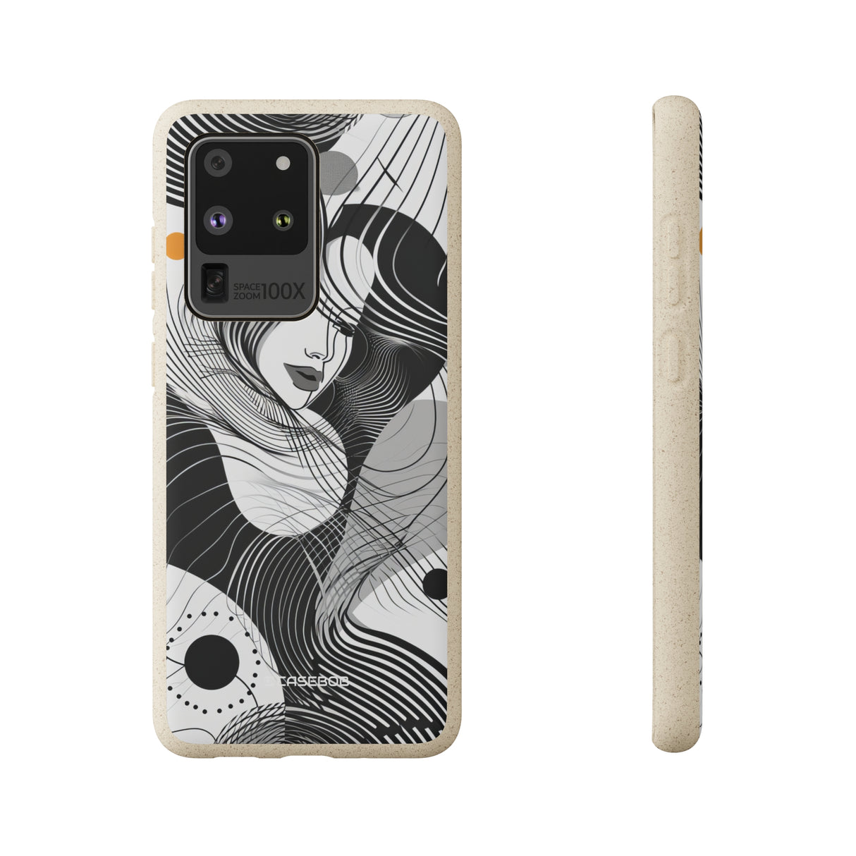 Fluid Noir Rhythm | Biodegradable Phone Case