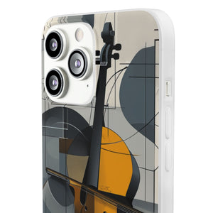 Cello-Abstraktion | Flexible Handyhülle für iPhone