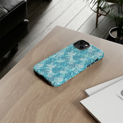 Spring Blue Leaf - Protective Phone Case