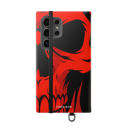 Dual Skulls RedBlue - Samsung S24 Ultra Case - Wallet