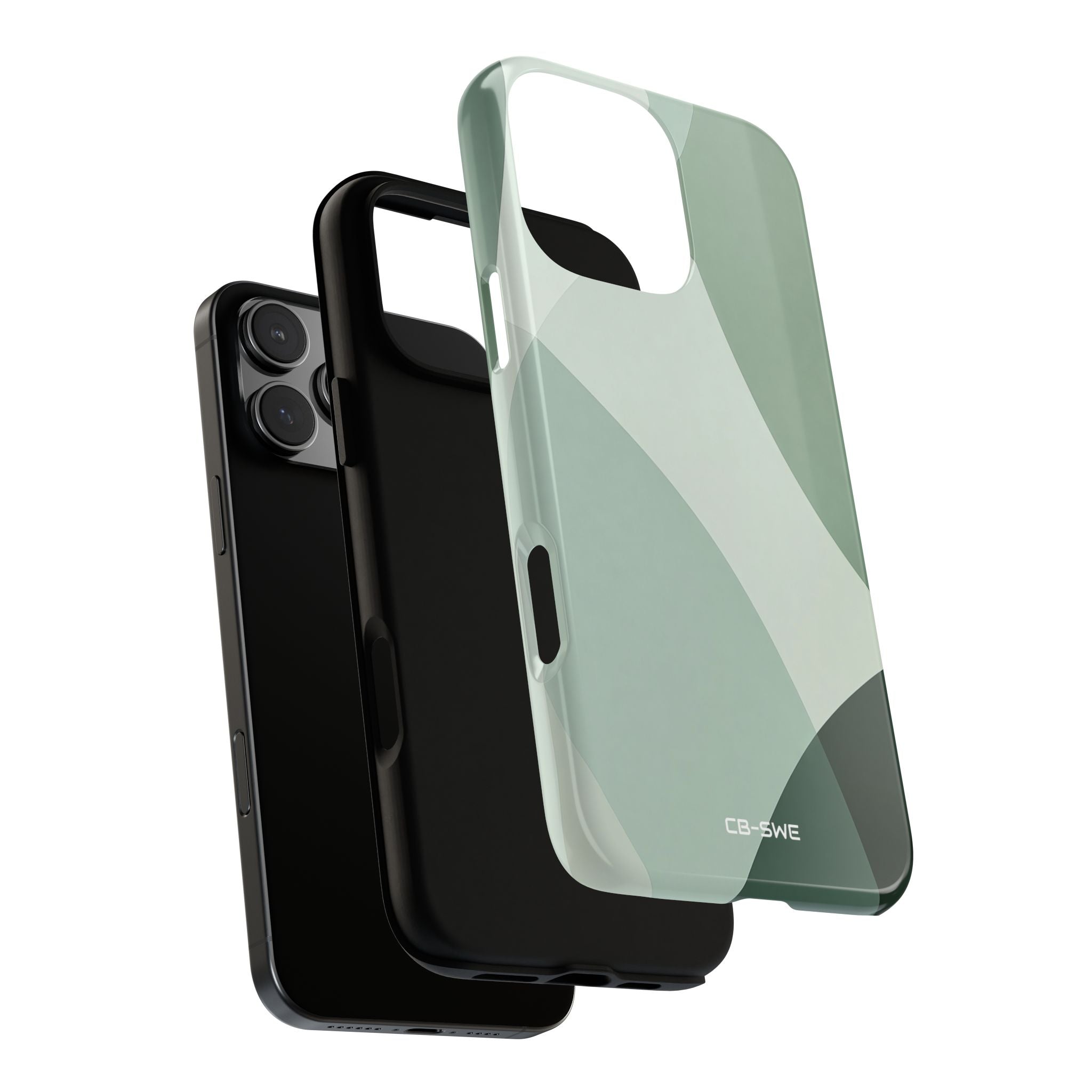 Flowing Green Harmony - iPhone Case