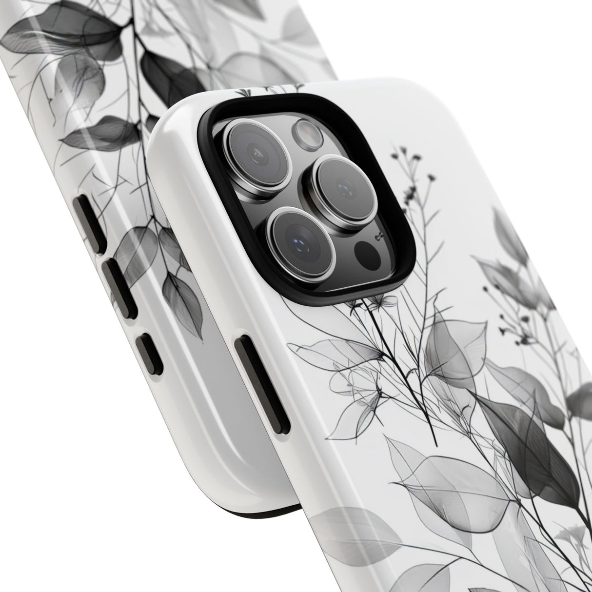 Botanical Elegance in Monochrome - for iPhone 16