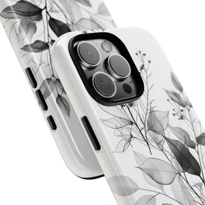 Botanical Elegance in Monochrome - for iPhone 16