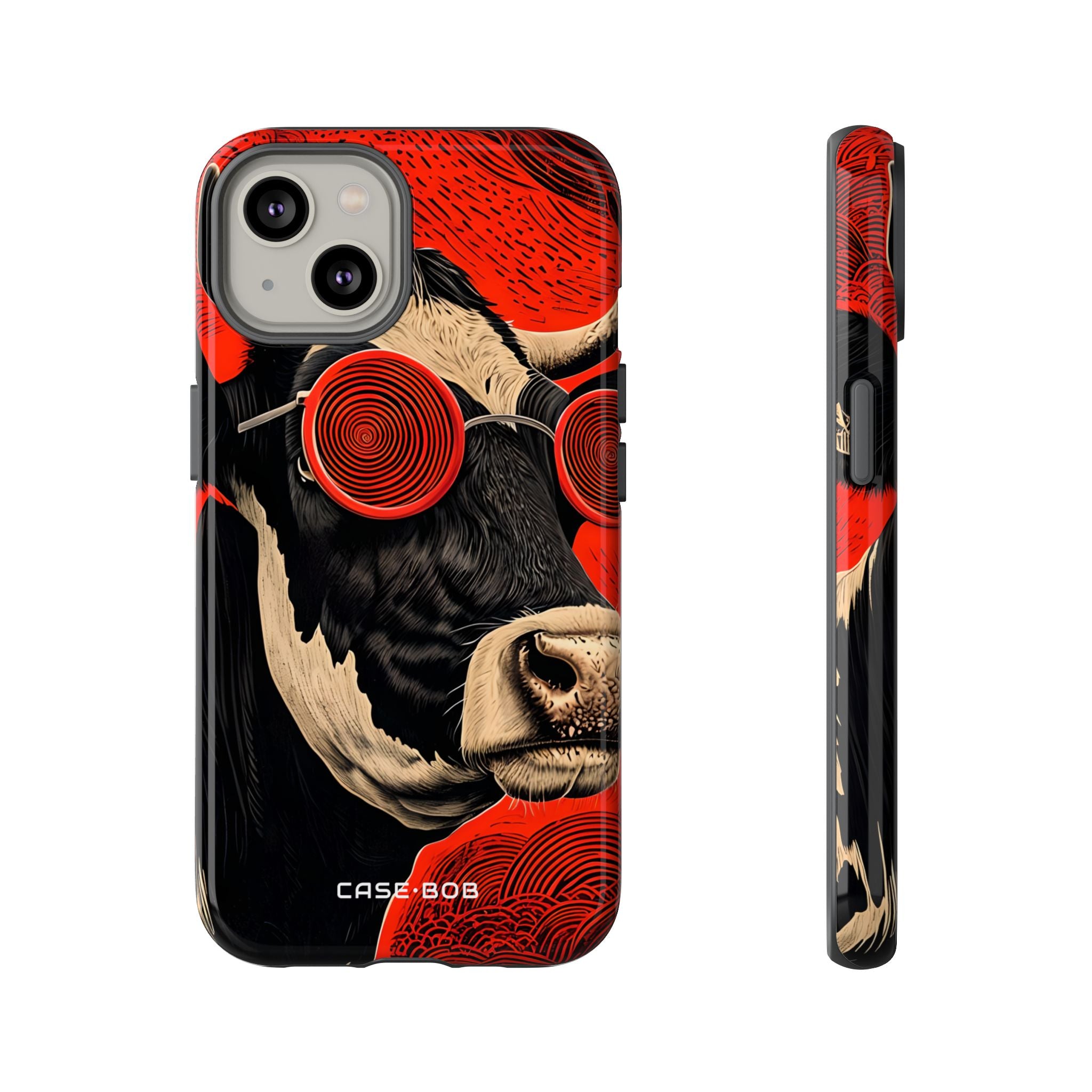 Hypnotic Cow iPhone 14 Case - Tough
