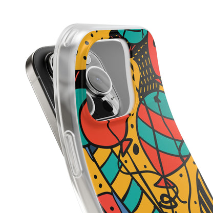 Playful Lines in Motion iPhone 16 - Flexi Phone Case