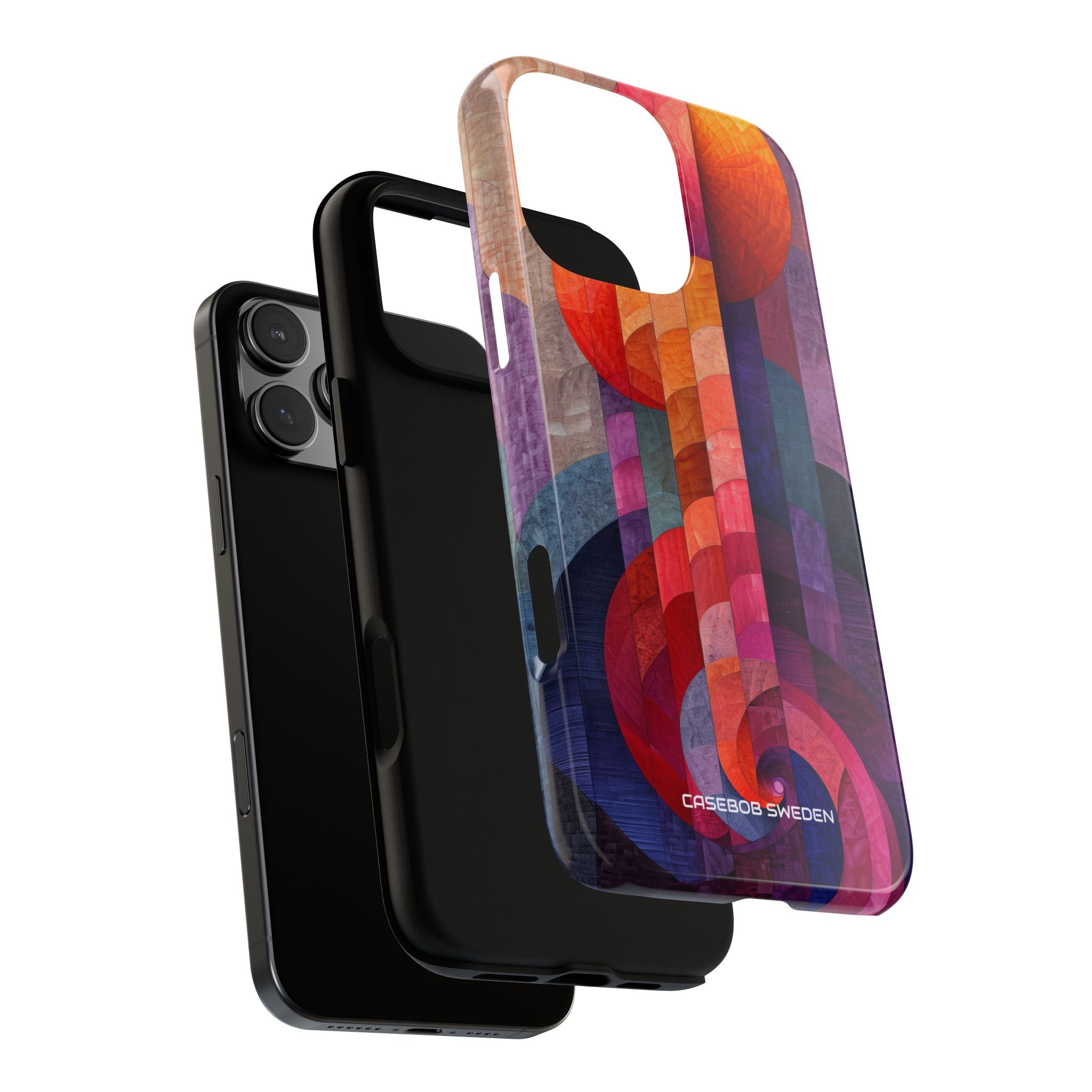 Purple Orange Abstract - Tough iPhone 16 Phone Case