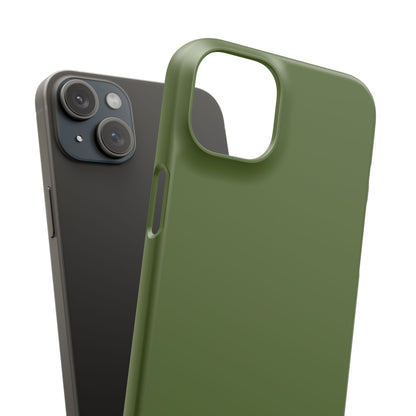 Dark Olive Green iPhone 15 - Slim Phone Case