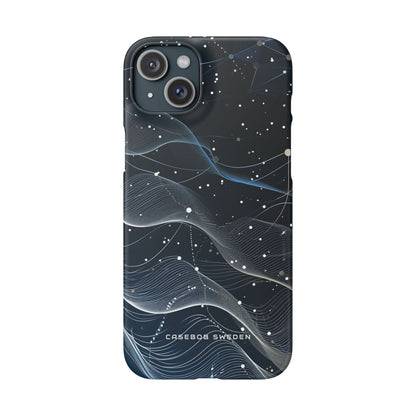 Gradient Neural Waves iPhone 15 - Slim Phone Case