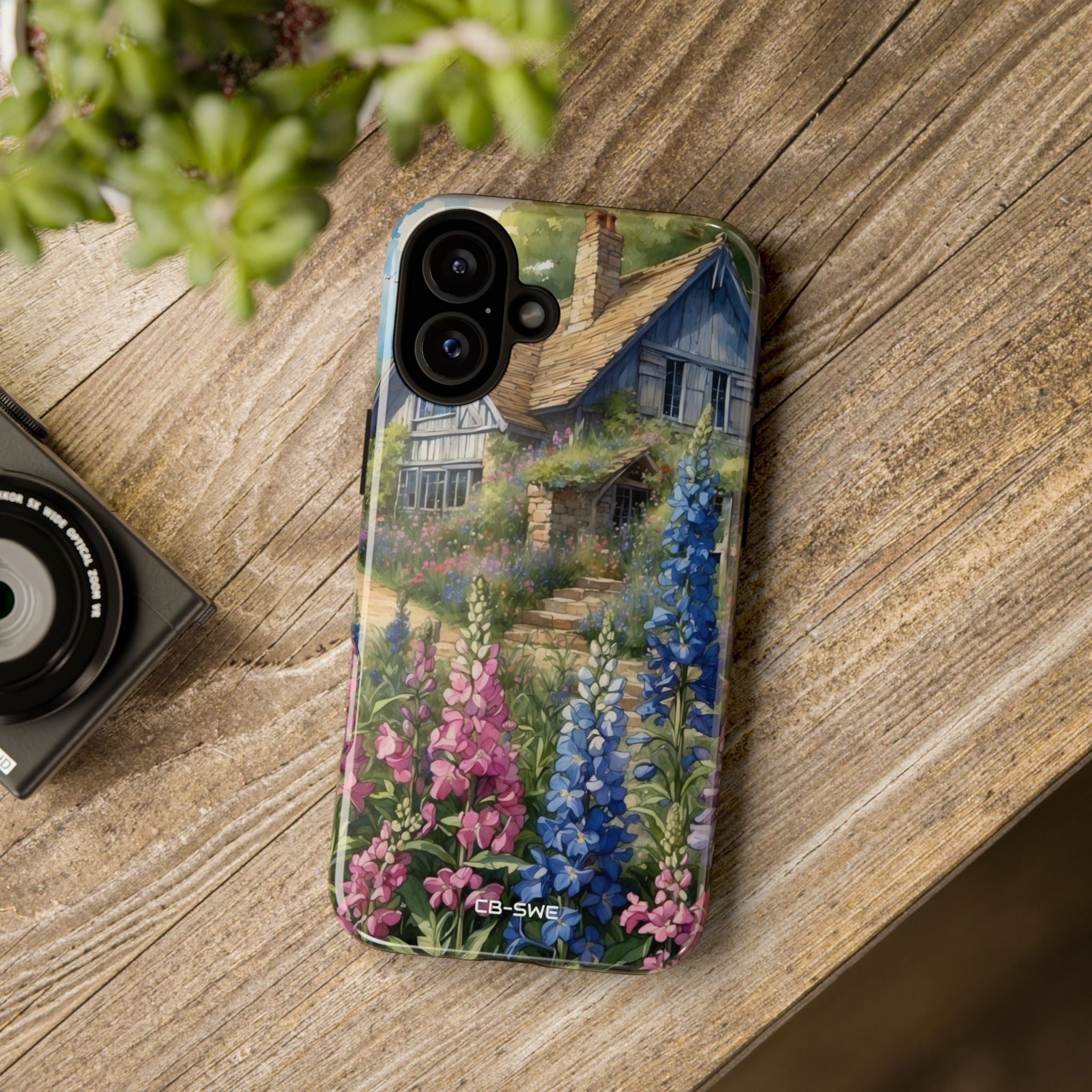 Cottage Surrounded Blossoms - iPhone Case