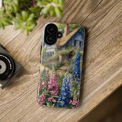 Cottage Surrounded Blossoms - iPhone Case