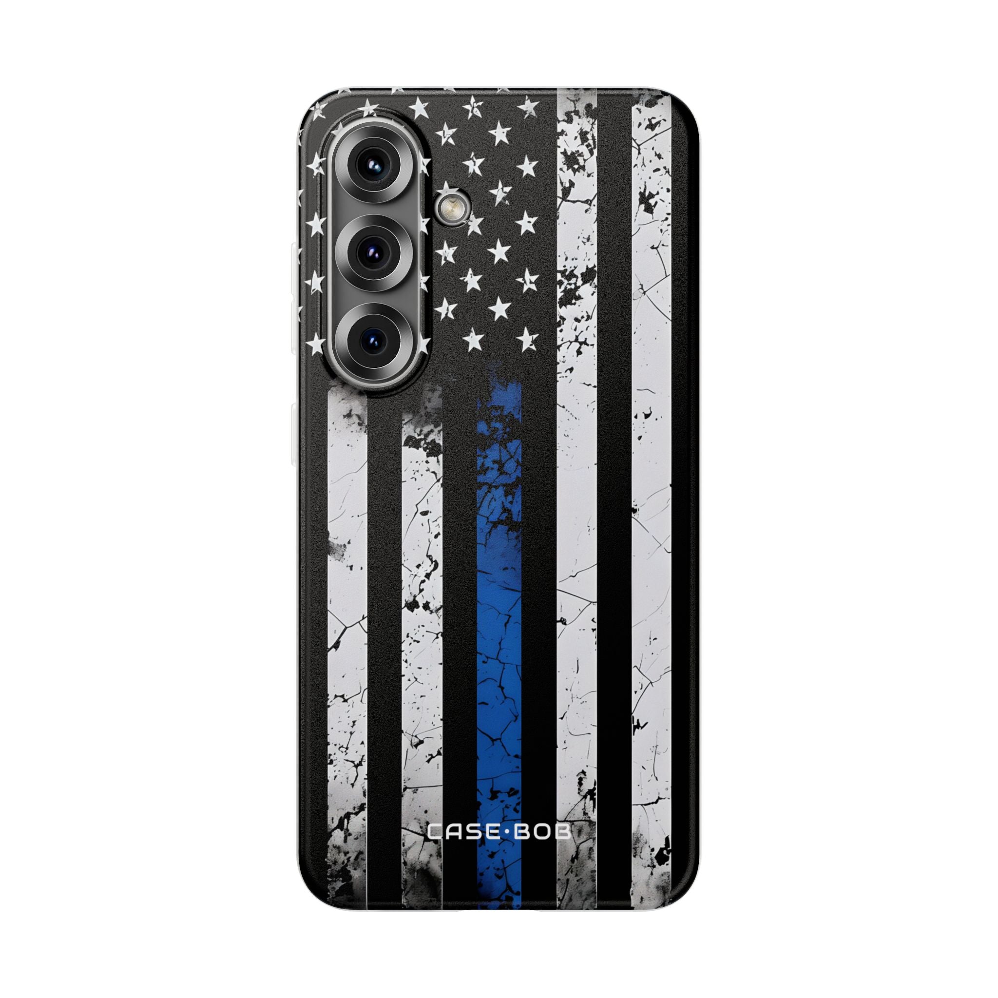 Blue Stripe Flag Samsung S25 Case - Soft