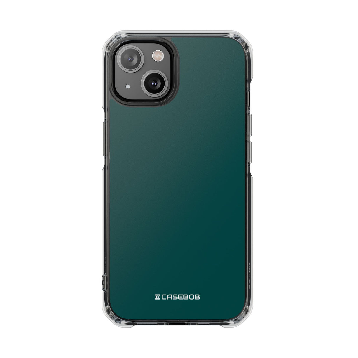 Deep Jungle Green | Handyhülle für iPhone (Clear Impact Case – magnetisch) 