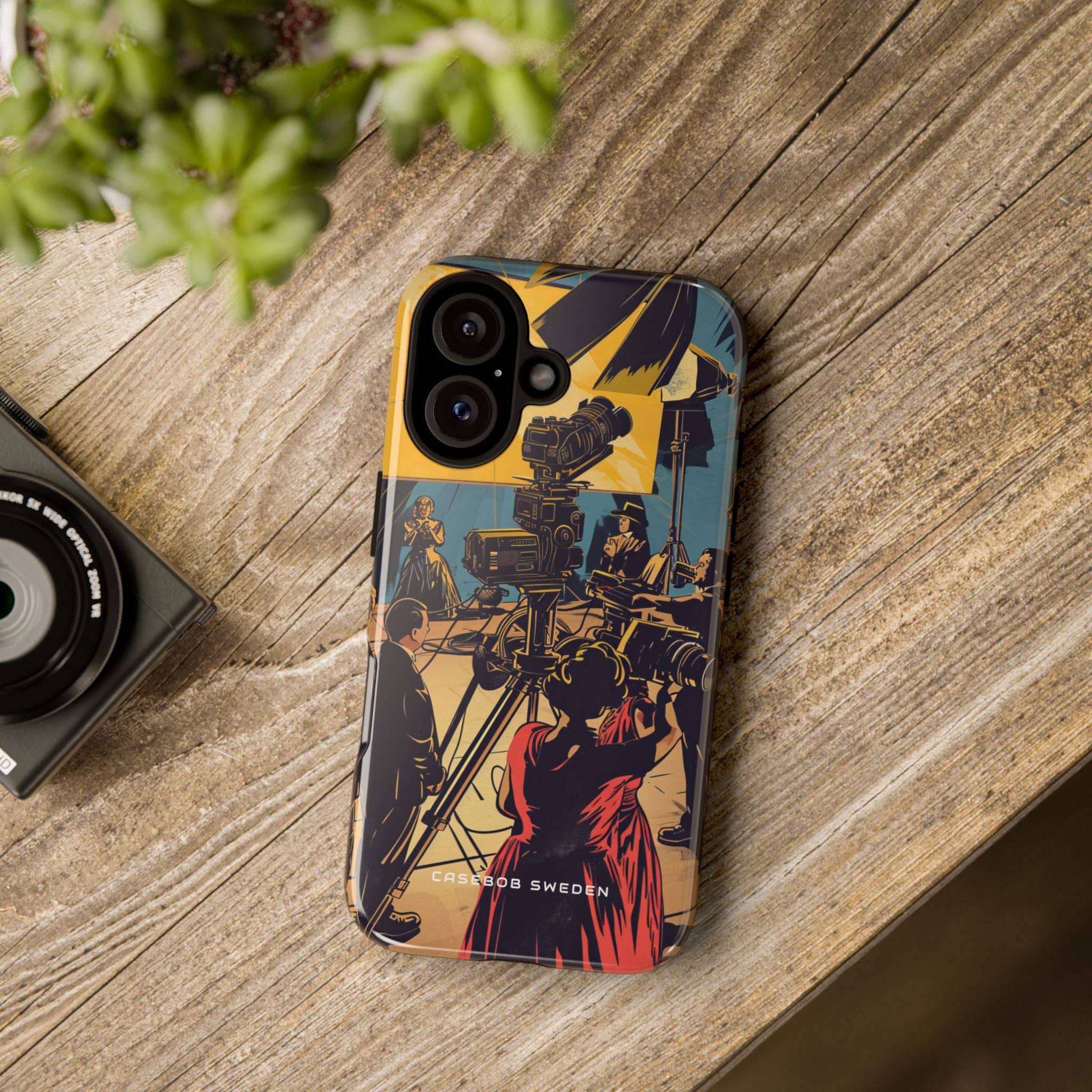 Golden Era Cinematic Spotlight iPhone 16 - Tough Phone Case