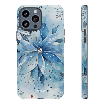Floral Frost Embrace - iPhone Case