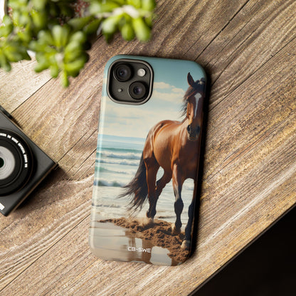 Horse Gallops Shoreline - iPhone Case