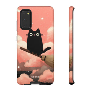 Cat Rides Broom - Samsung Case