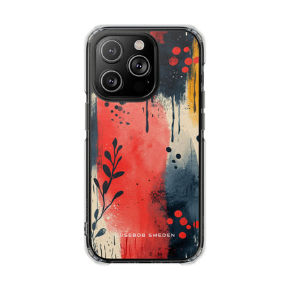 Vibrant Floral Energy iPhone 14 - Clear Impact Phone Case