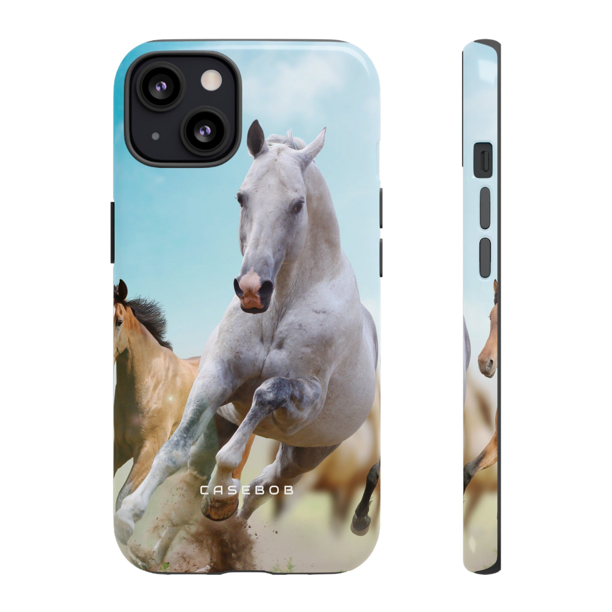 Blue Sky Horses - Protective Phone Case