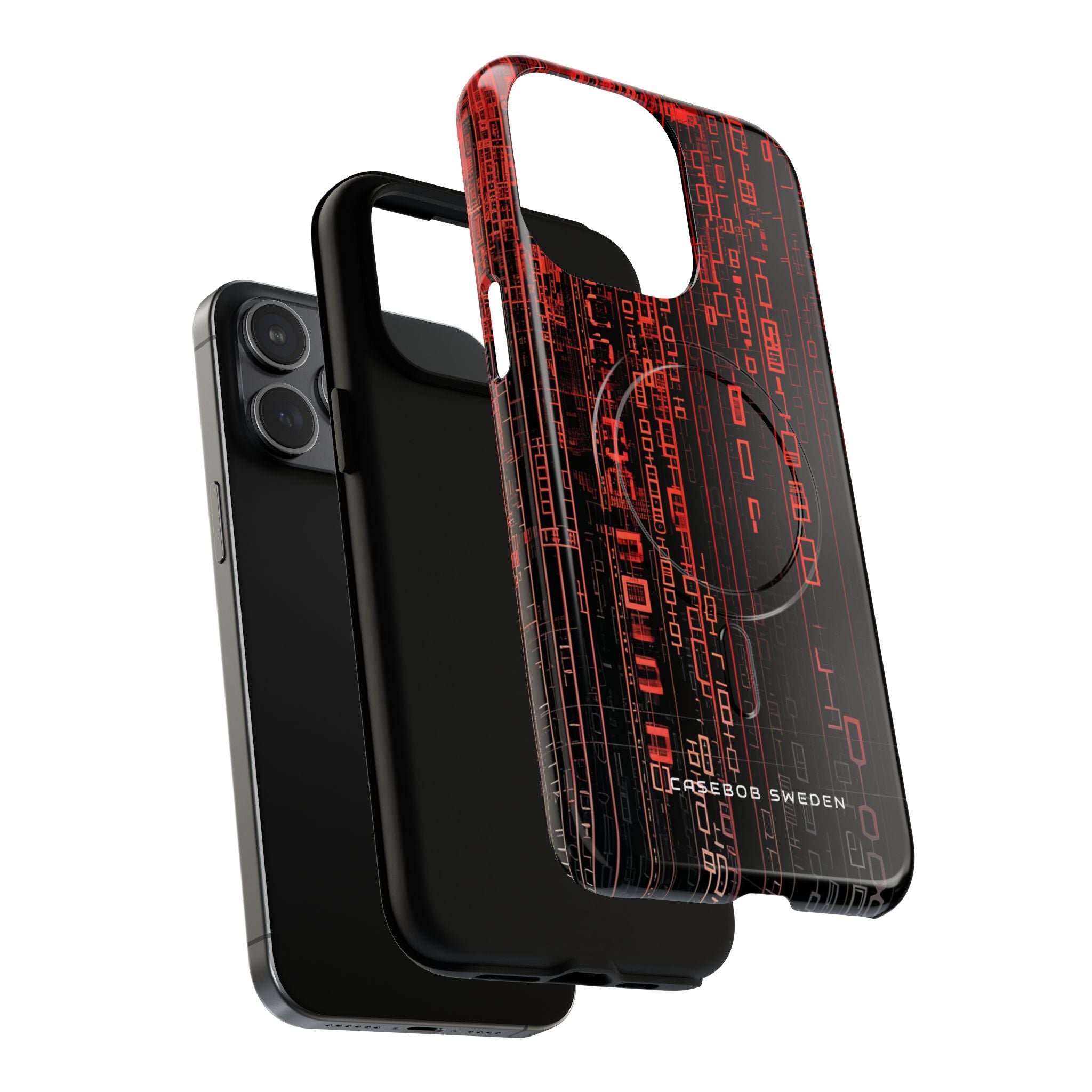 Gradient Cyberflux Network iPhone 15 | Tough+ Phone Case