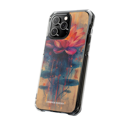 Lotus Blossom Art - Clear Impact iPhone 14 Phone Case