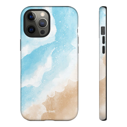 Serene Coastal Whispers - iPhone Case