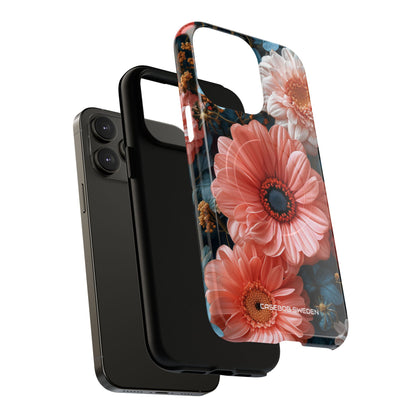 Coral Teal Blooms - Tough + MagSafe® iPhone 14 Phone Case