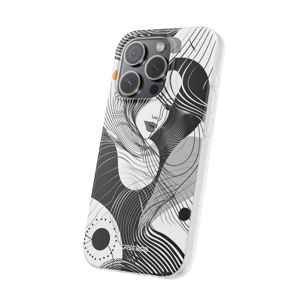 Fluid Noir Rhythm | Flexible Phone Case for iPhone