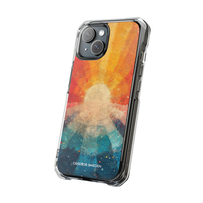 Sunburst Energy - Clear Impact iPhone 15 Phone Case