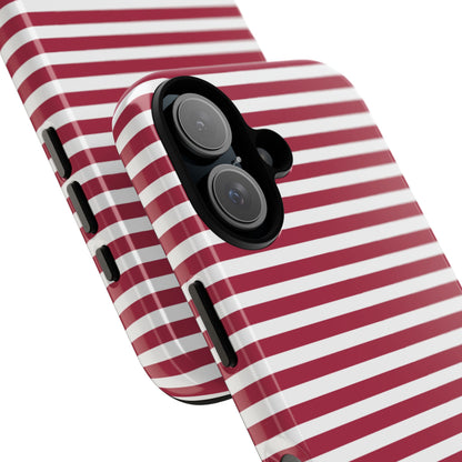 Crimson Stripes Flow - iPhone Case