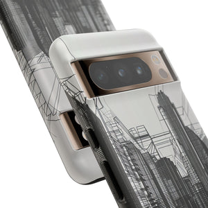 Urban Wireframe | Protective Phone Case for Google Pixel