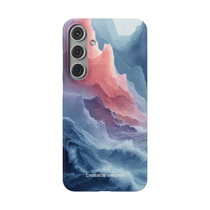 Mountain Wave Serenity - Slim Samsung S24 Phone Case